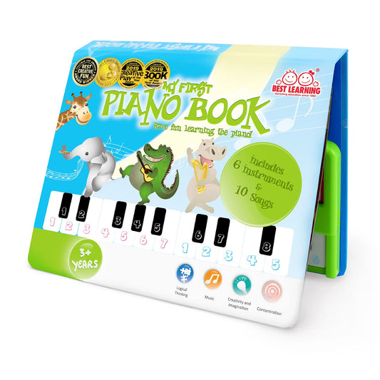 Best Learning My First Piano Book cover, kid-friendly design for early music exploration.