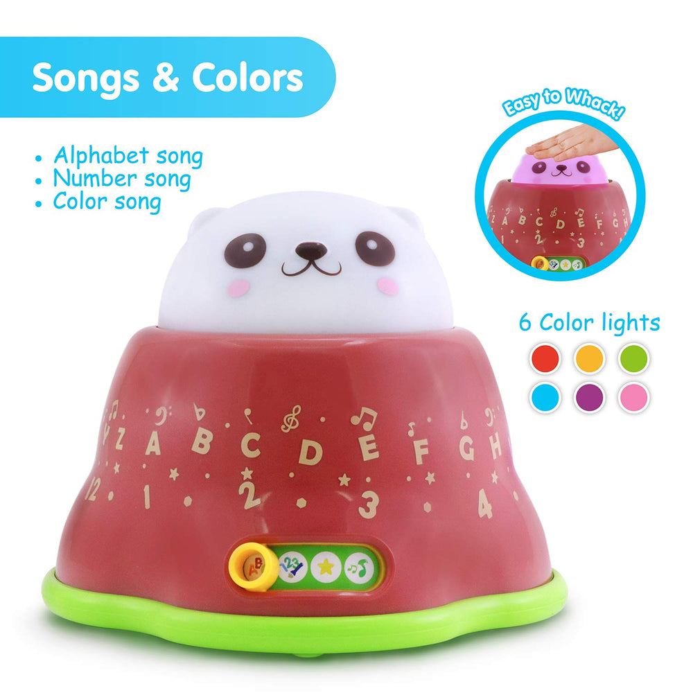 Best Learning Whack and Learn Mole lights up during playtime to teach colors