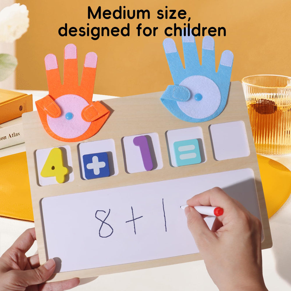 BESTAMTOY 25 colorful number blocks for hands-on number recognition