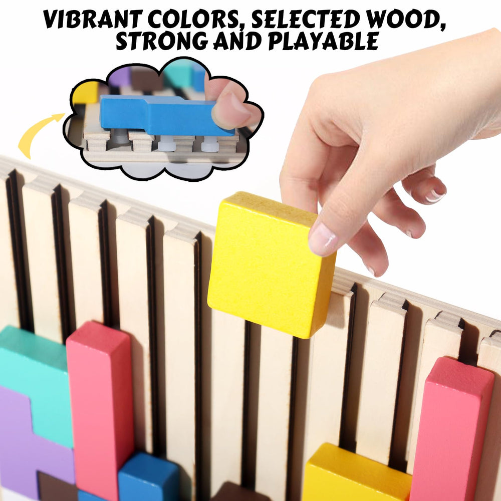 BESTAMTOY safe Linden wood with child-friendly non-toxic paint.