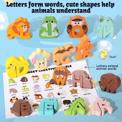 BESTAMTOY wooden puzzle board ensures durable, eco-friendly playtime.