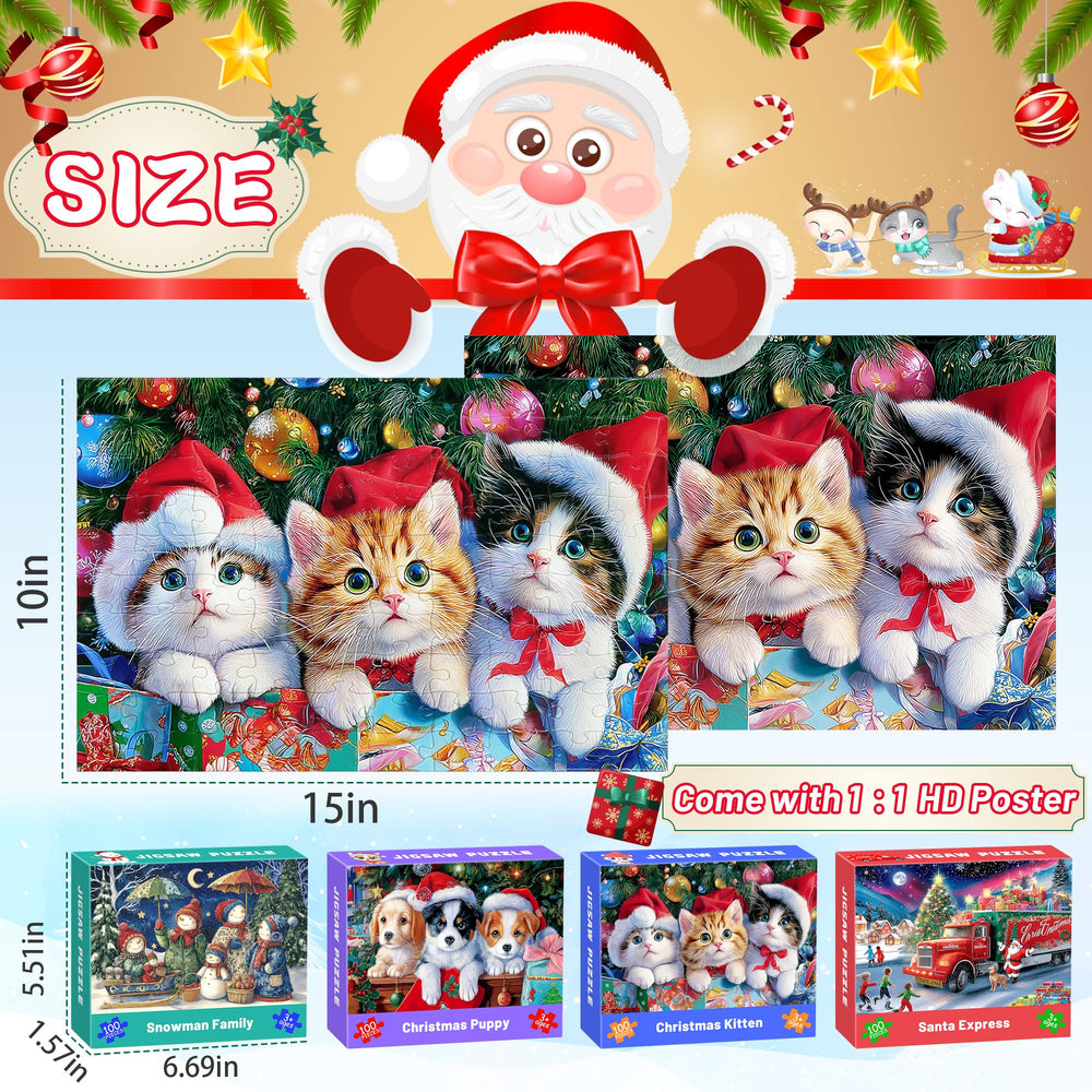 Bestbase Santa Express 100pc puzzle – festive scene for cozy holiday bonding