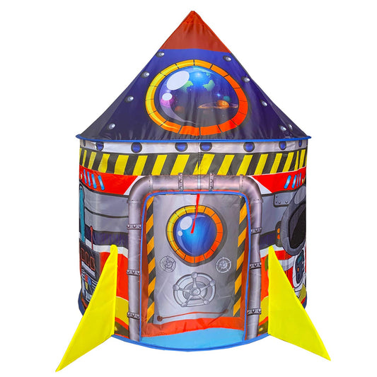 BestPARTY rocket ship tent blue space for imaginative indoor play