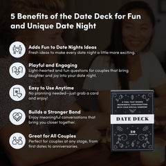 BestSelf Date Deck prompt cards close-up highlighting thought-provoking questions for deeper talks.