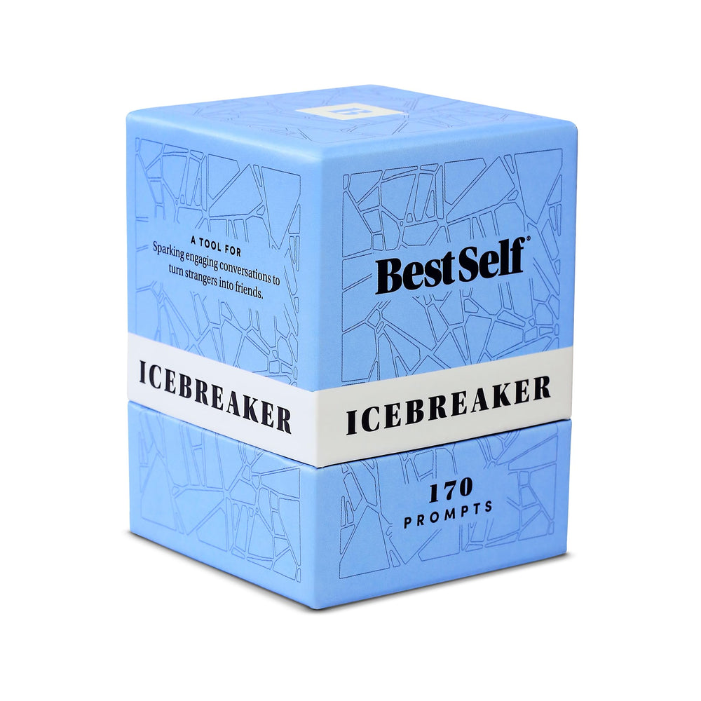 BestSelf Icebreaker Deck cover showcases premium, travel-ready packaging for on-the-go gatherings.