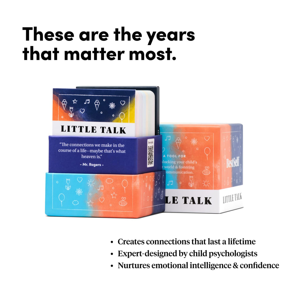BestSelf Co Little Talk Cards on road trip encourage screen-free prompts