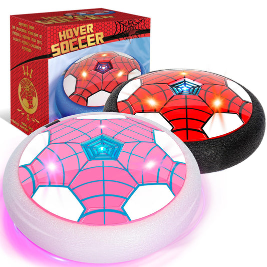 BESTVIVE hover soccer ball red-pink pack, promotes active play and family fun.