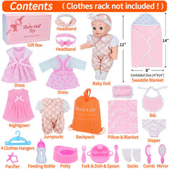 Besurejoy doll clothes hangers and outfits for easy mix-and-match pretend dressing