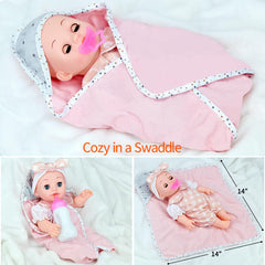 Besurejoy swaddle blanket and pillow set adds cozy napping moments