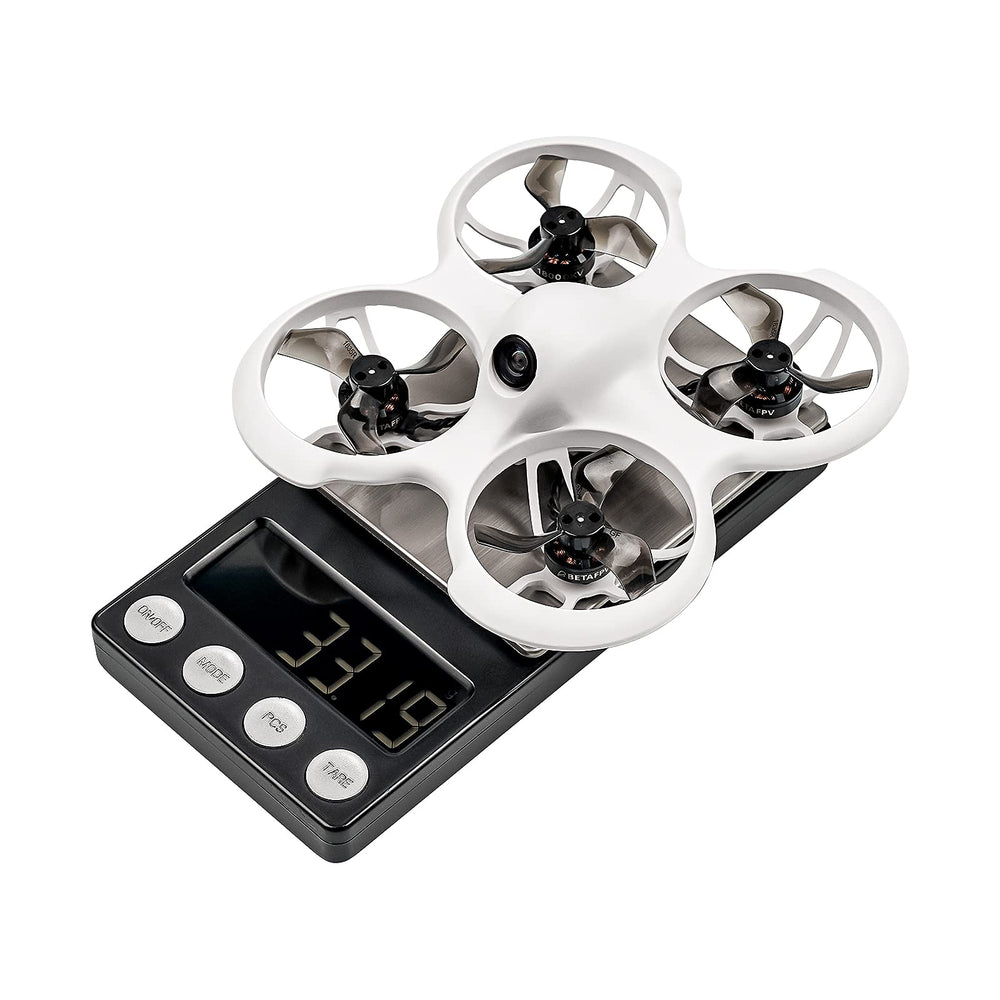 Turtle mode lets the quad flip upright for quick recovery.