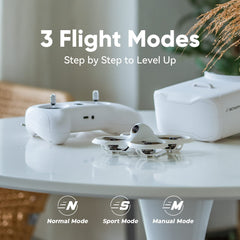 BETAFPV Cetus Pro with VR02 goggles delivers immersive FPV viewing for beginners.