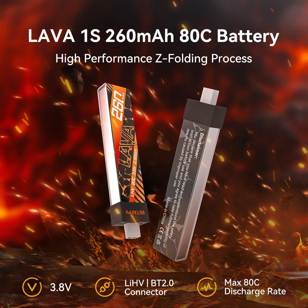 Close-up of Lava 1S battery pack ready for field use.