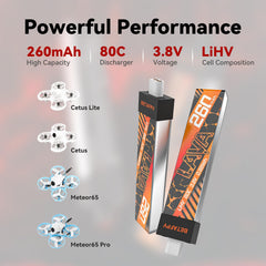 Lava 1S dimensions 54x11x6.5mm for precise drone fit.