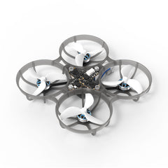 BETAFPV Meteor75 Pro front view showing compact frame and sleek profile for FPV shots.