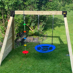 BETOOLL ready-to-install brackets for sturdy swing set projects.