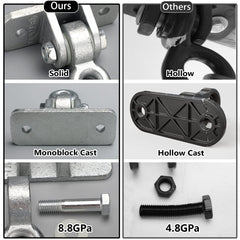 Outdoor porch setup using BETOOLL hangers and quiet washers for smooth rides