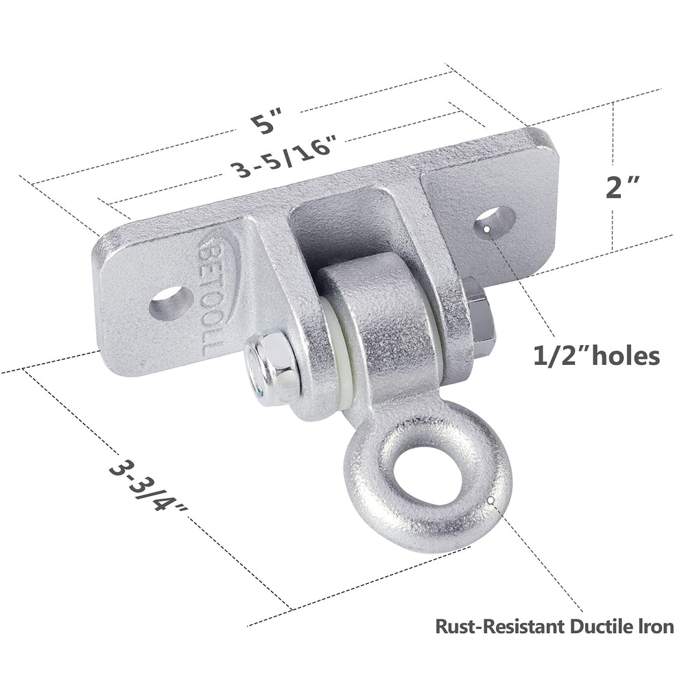 BETOOLL swing hanger installation kit shown with screws and washers