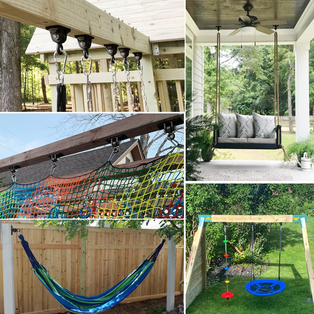 BETOOLL quiet, secure swing hanger system for indoor/outdoor use