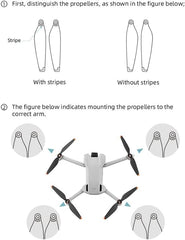 Betschkim replacement blades kit with screws, ready for DJI Mini 3