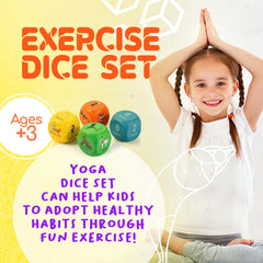 BETTERLINE kids-yoga-dice-poses showing playful yoga movements