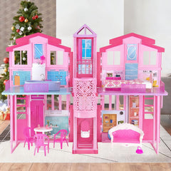 BETTINA 2025 doll house foldable design saves space for tidy play.