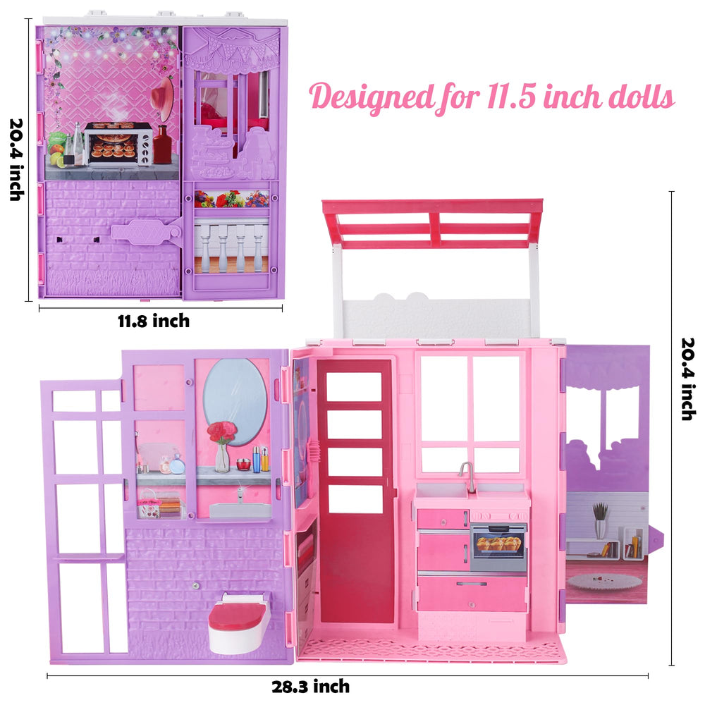 BETTINA set includes pet rooms and accessories for cozy dollworld scenes.