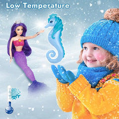 BETTINA color-change mermaid playset includes versatile accessories for imaginative scenes.