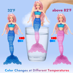 BETTINA mermaid doll with vibrant purple hair invites stylish dress-up and stories.