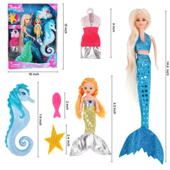 BETTINA vogue dress enhances mermaid doll dress-up play
