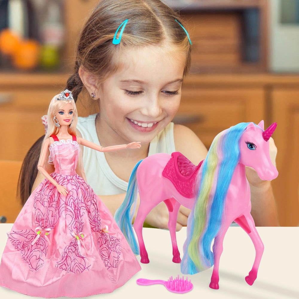 BETTINA princess doll hair styling with comb for creative grooming