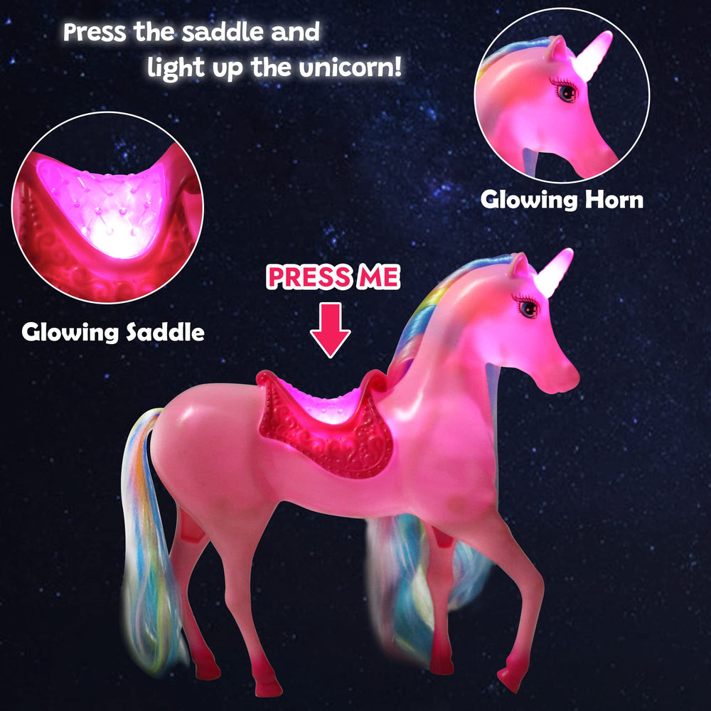 BETTINA glow saddle lights the unicorn for magical moments