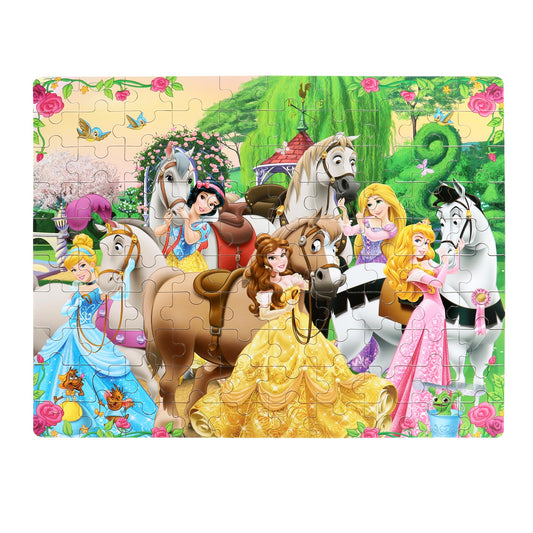 Bexido wood puzzle 100 pieces in a box promotes concentration and quiet play.