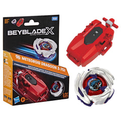 Beyblade Meteoroid Dragoon front view showing attack profile and impact potential