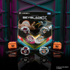Beyblade X Beystadium corner setup for secure battles