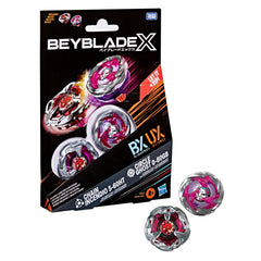 Beyblade X Circle Ghost 0-80GB UX top in action, built for stamina battles.