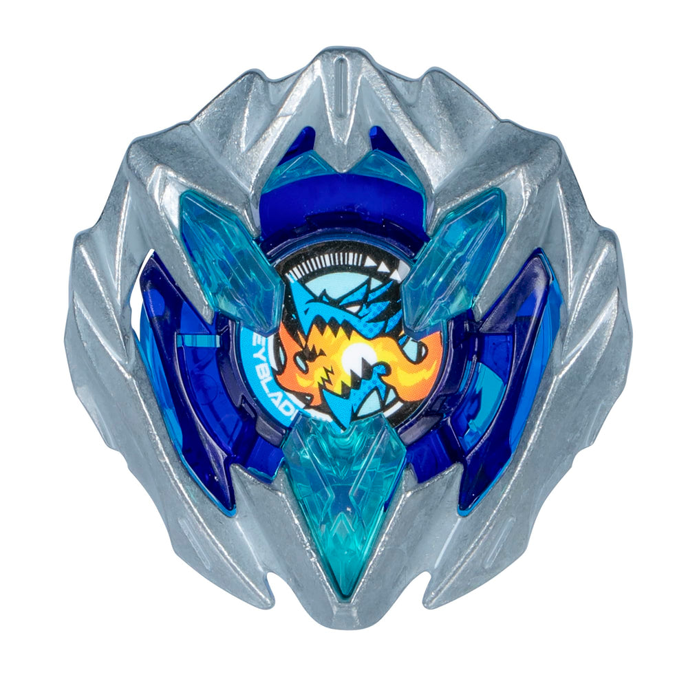 Beyblade Buster Dran die-cast blade close-up highlighting durable impact edge
