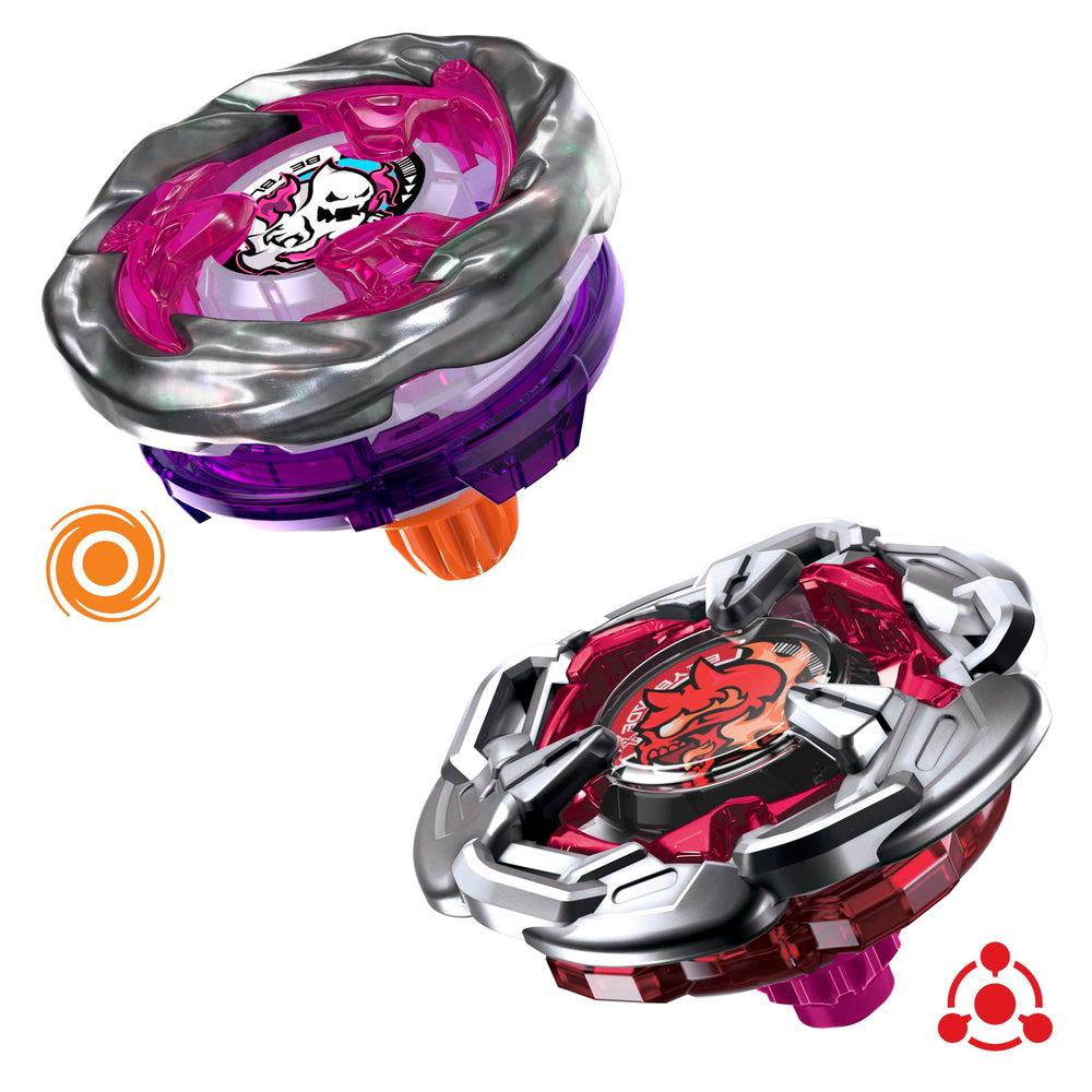 Interchangeable blades enable quick customization during battles for Beyblade X.