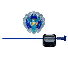 Beyblade Buster Dran and launcher laid out to show easy assembly and launch readiness