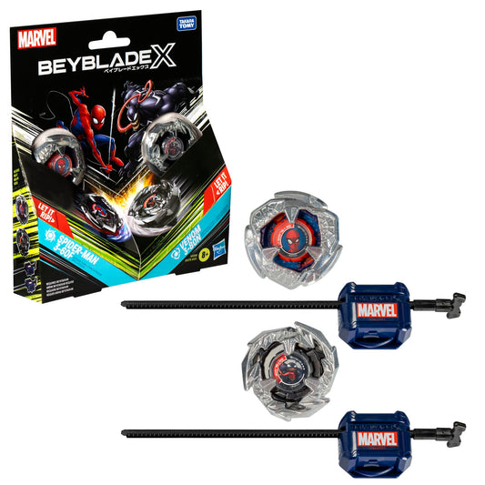 Beyblade X Spider-Man 3-60F top, ready for fast-paced battles.