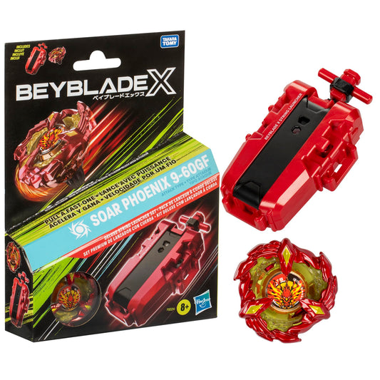 Beyblade X string launcher enables quick, smooth battle starts.