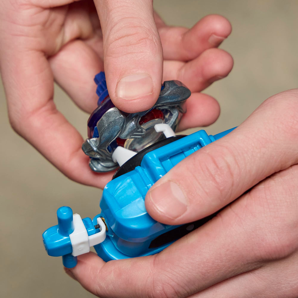 Beyblade X X-Celerator Rail interaction creates dramatic dash bursts