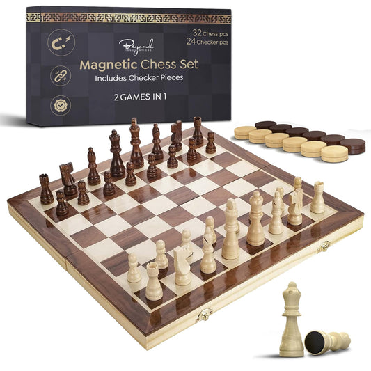 Beyond Innoventions wooden chess set open board highlights premium craftsmanship