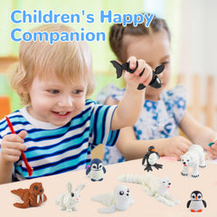 BEYONGME arctic animals figurines orca in dynamic swimming pose