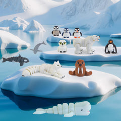 BEYONGME arctic animals figurines polar fox ready for imaginative adventures