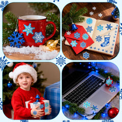 BeYumi snowflake stickers embellish gifts and party decor with festive flair