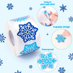 BeYumi snowflake stickers decorate laptops with durable, water-resistant shine