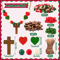 BeYumi wooden cross beads close-up highlighting colorful rounds for creativity.