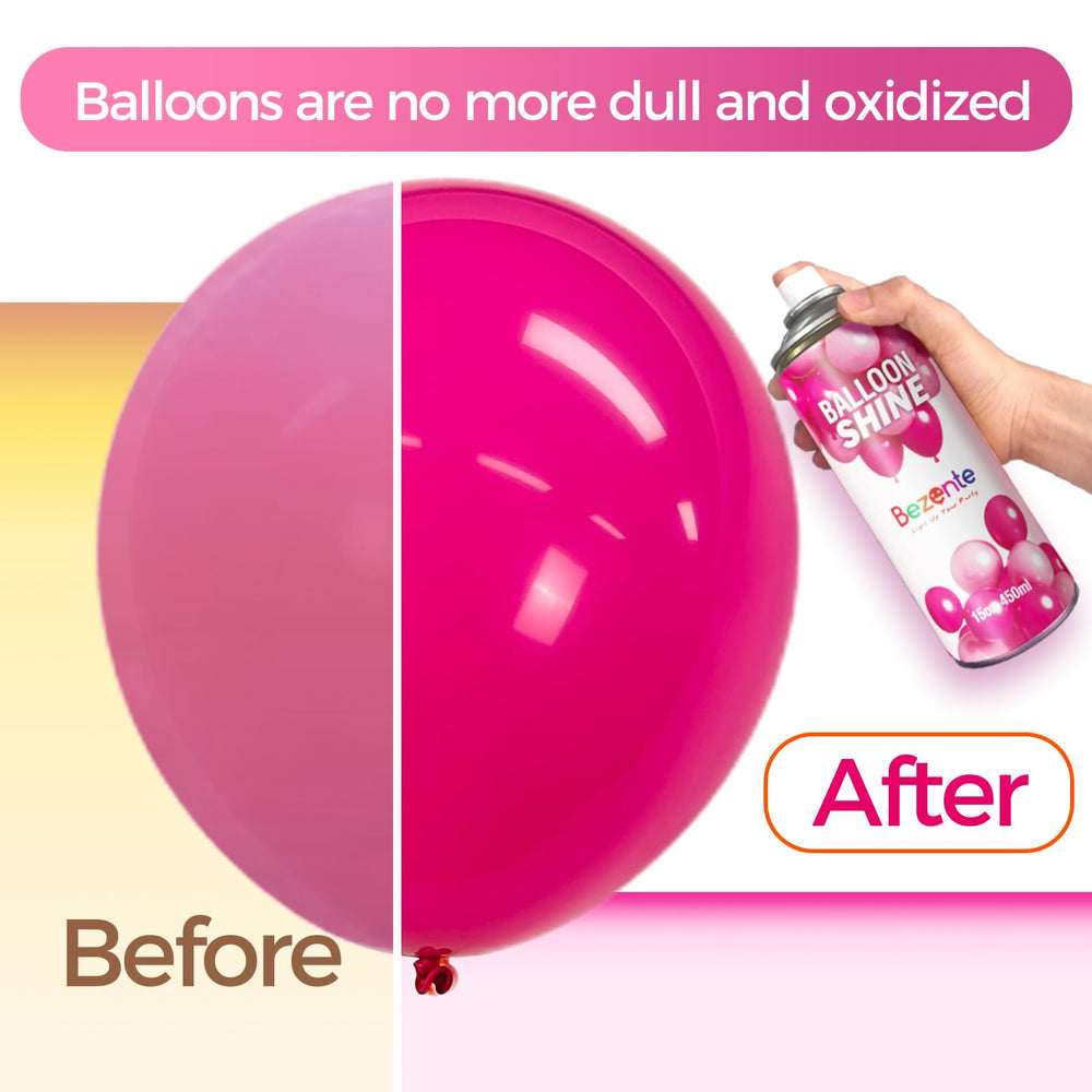Bezente Balloon Shine lasts up to 168 hours on decorations.