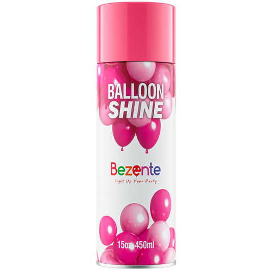 Bezente Balloon Shine Bottle provides high-gloss finish on balloons for lasting decor.