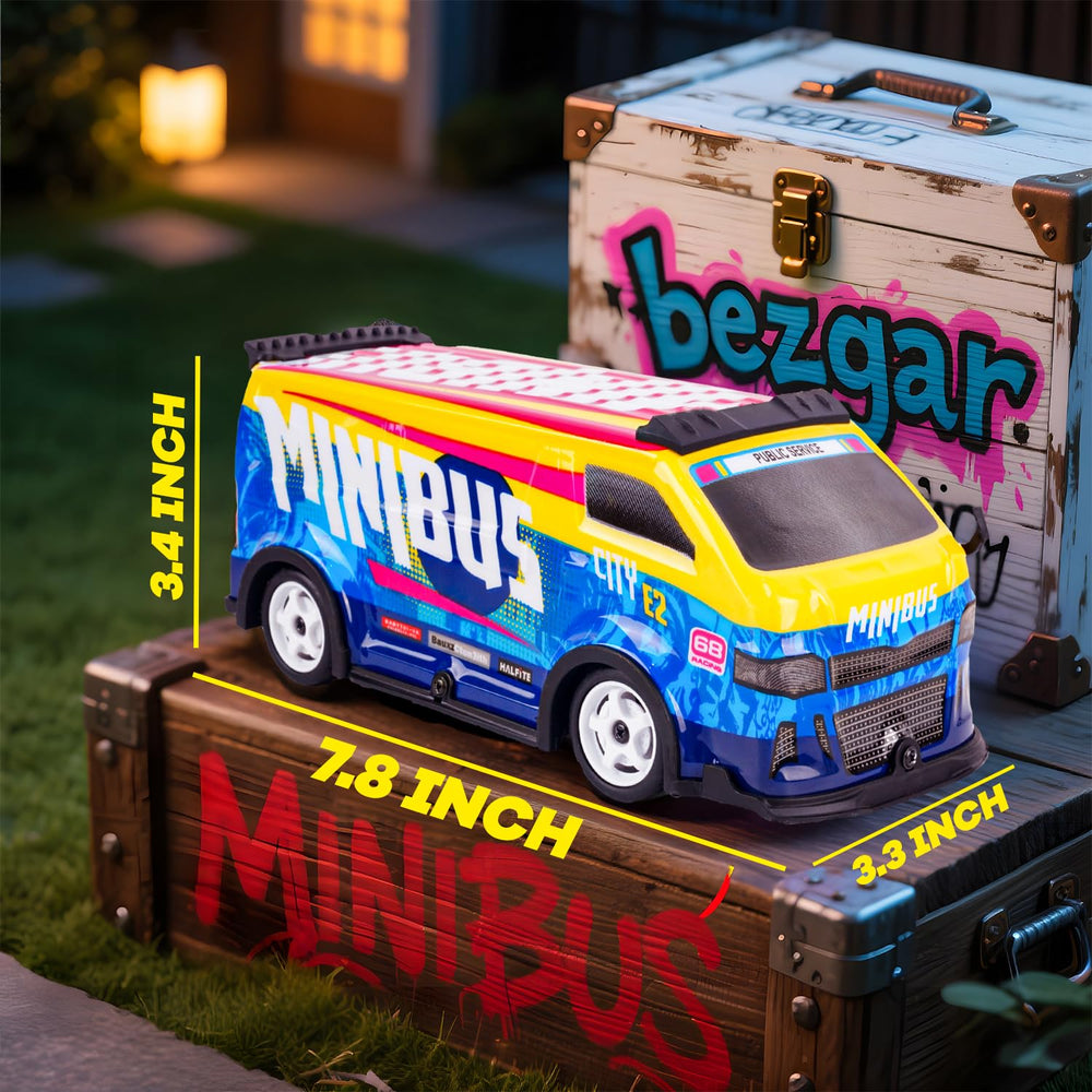 BEZGAR colorful bus design boosts visibility during outdoor or night sessions.